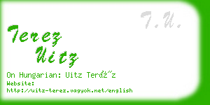 terez uitz business card